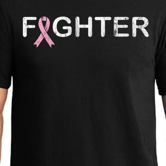 Breast Cancer Fighter World Cancer Day Pink Ribbon Pajama Set