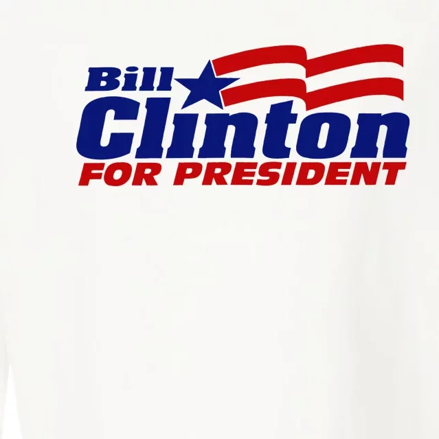 Bill Clinton For President Campaign Cropped Pullover Crew