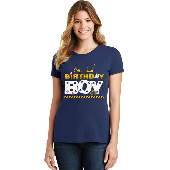 Birthday Construction Family Birthday Party Women's T-Shirt