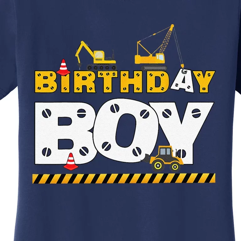 Birthday Construction Family Birthday Party Women's T-Shirt