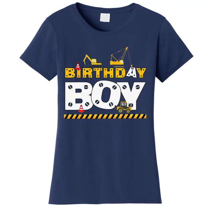 Birthday Construction Family Birthday Party Women's T-Shirt