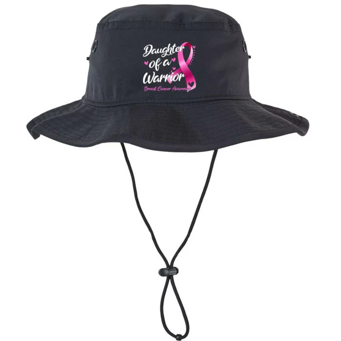 Breast Cancer Fighter Awareness Daughter Of A Warrior Legacy Cool Fit Booney Bucket Hat