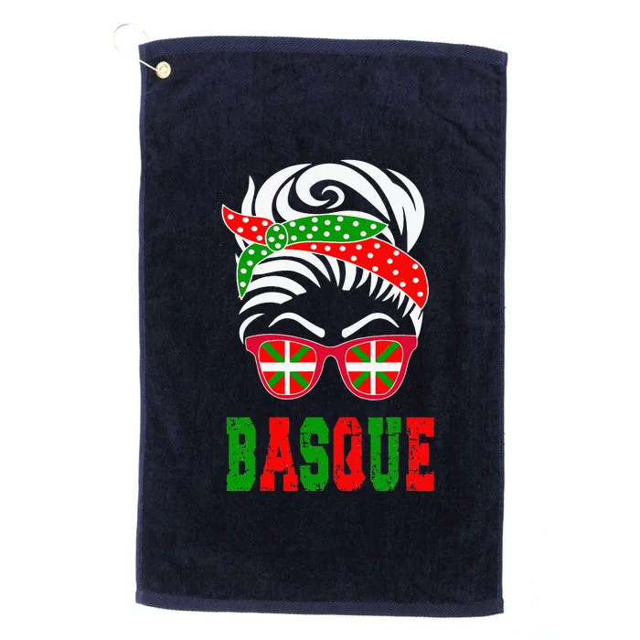 Basque Country Flag Basque Girl Platinum Collection Golf Towel