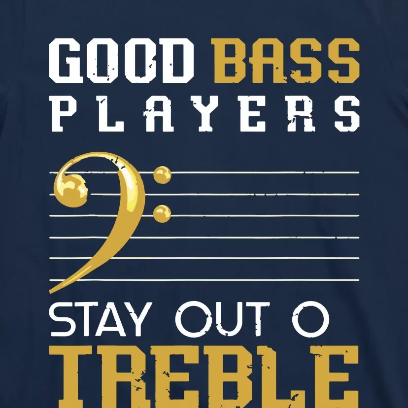 Bass Clef Funny Bass Player Gift Bass Guitar T-Shirt