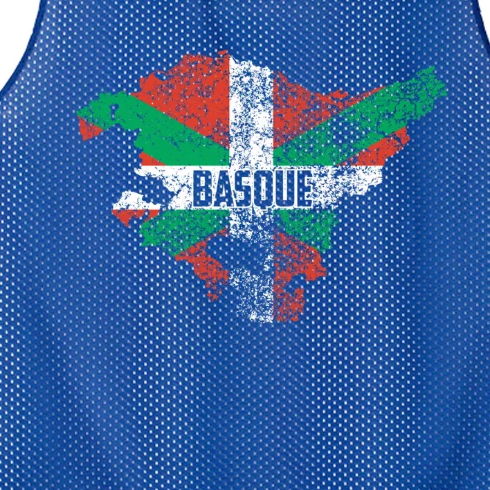 Basque Country Flag Euskadi Historical Roots Gift Meaningful Gift Mesh Reversible Basketball Jersey Tank