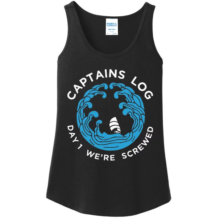 Boat Captain Funny Captains Ladies Essential Tank