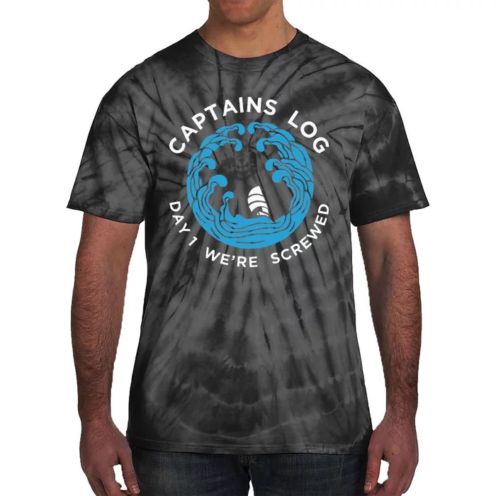 Boat Captain Funny Captains Tie-Dye T-Shirt