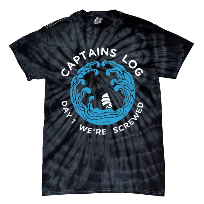 Boat Captain Funny Captains Tie-Dye T-Shirt