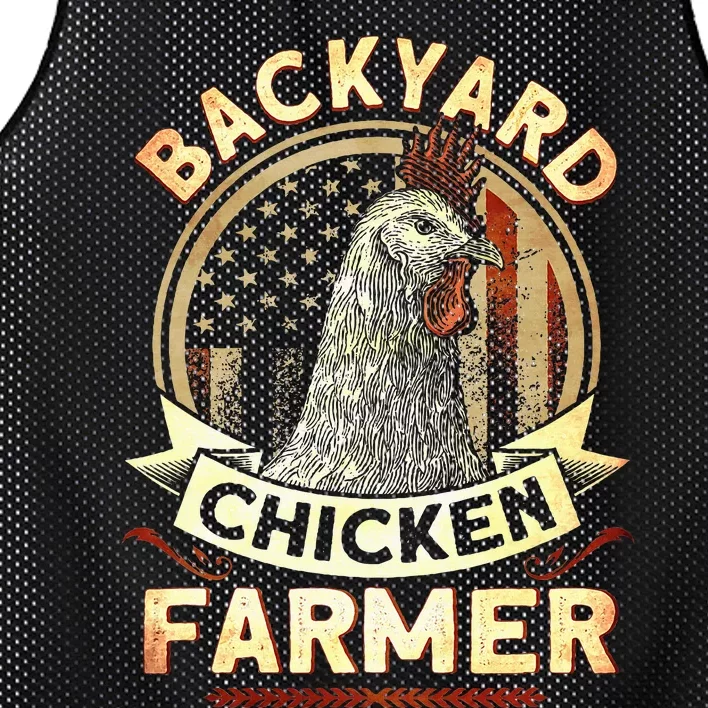 Backyard Chicken Farmer 4th Of July Usa Flag Mesh Reversible Basketball Jersey Tank