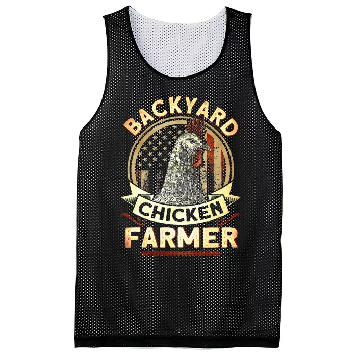 Backyard Chicken Farmer 4th Of July Usa Flag Mesh Reversible Basketball Jersey Tank