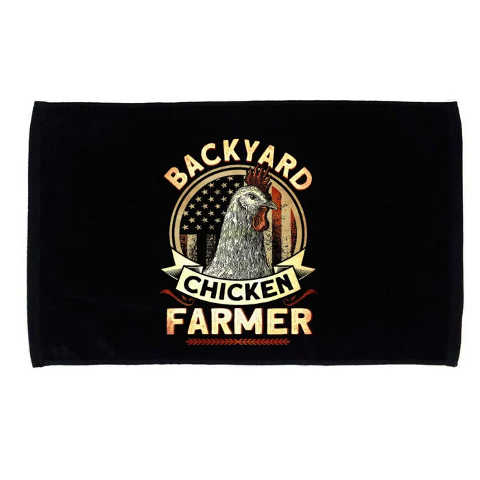 Backyard Chicken Farmer 4th Of July Usa Flag Microfiber Hand Towel