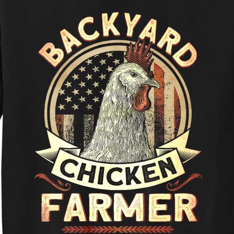 Backyard Chicken Farmer 4th Of July Usa Flag Sweatshirt