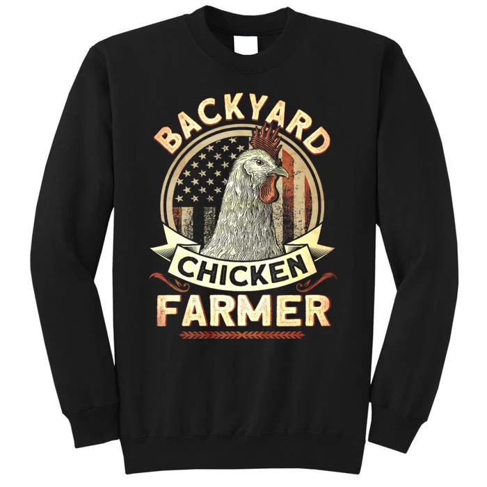 Backyard Chicken Farmer 4th Of July Usa Flag Sweatshirt