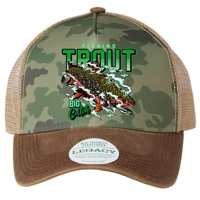 Big Catch Fishing For Trout Legacy Tie Dye Trucker Hat