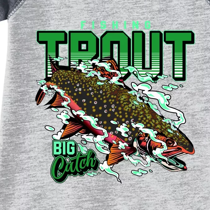 Big Catch Fishing For Trout Infant Baby Jersey Bodysuit