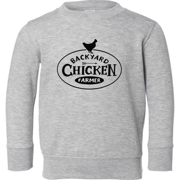 Backyard Chicken Farmer Chicken Lover Cute Toddler Sweatshirt