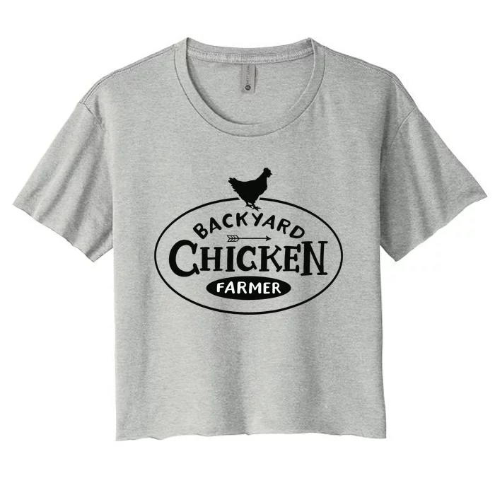 Backyard Chicken Farmer Chicken Lover Cute Women's Crop Top Tee