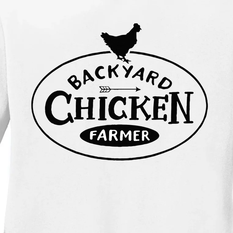 Backyard Chicken Farmer Chicken Lover Cute Ladies Long Sleeve Shirt