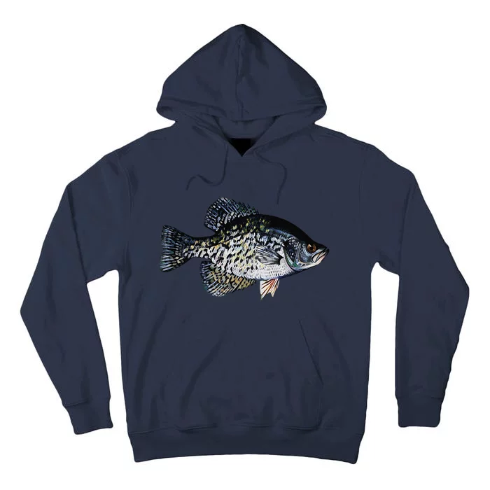 Black Crappie Fish Lucky Crappie Fishing Gift Tall Hoodie