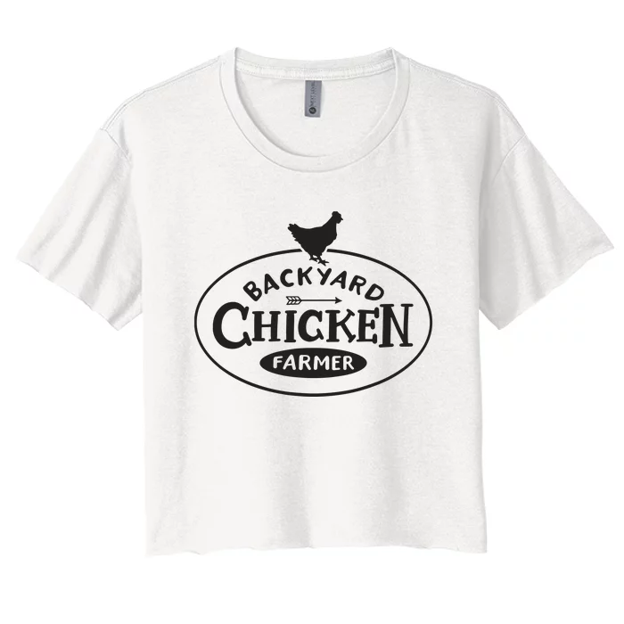 Backyard Chicken Farmer Chicken Lover Cute Women's Crop Top Tee