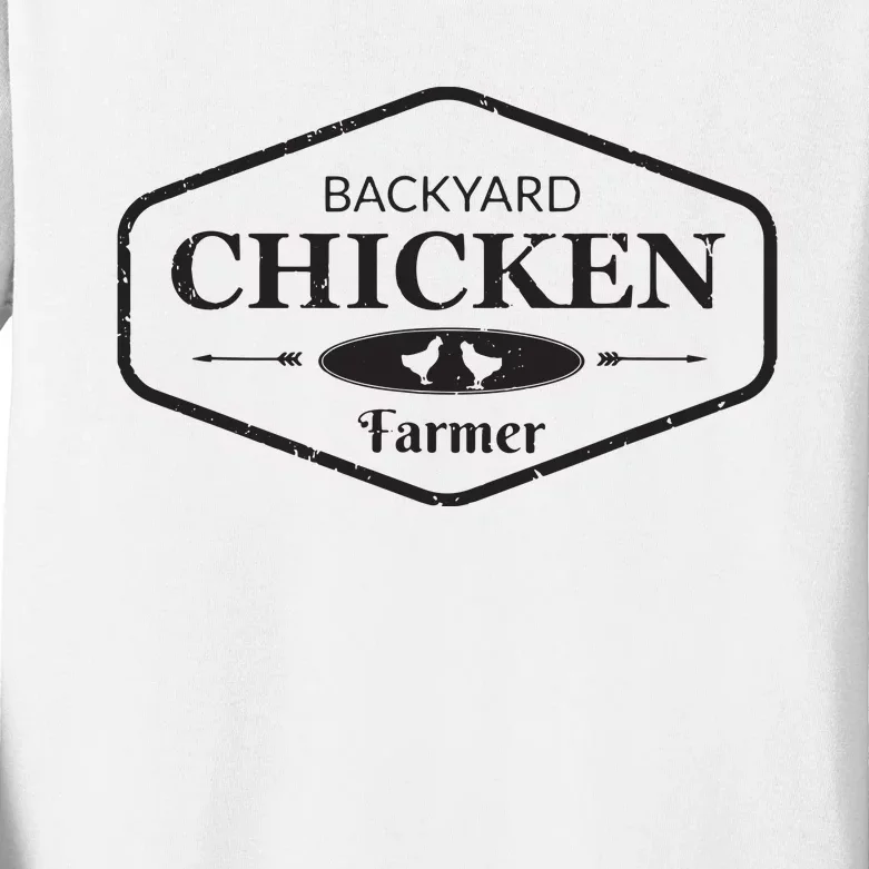 Backyard Chicken Farmer Chicken Lover Cute Kids Long Sleeve Shirt