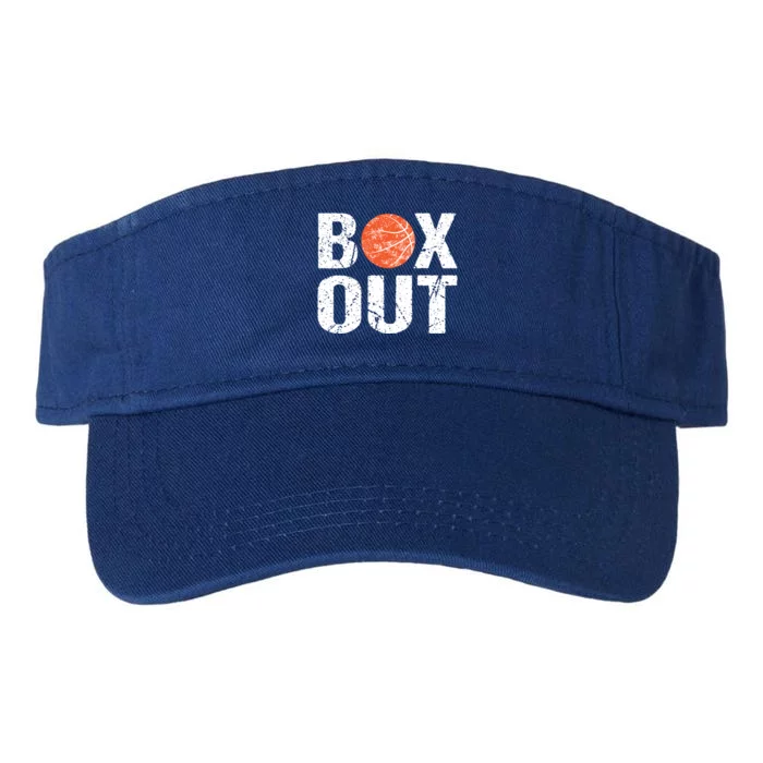 Basketball Coach Funny Coaching Saying Box Out Meaningful Gift Valucap Bio-Washed Visor