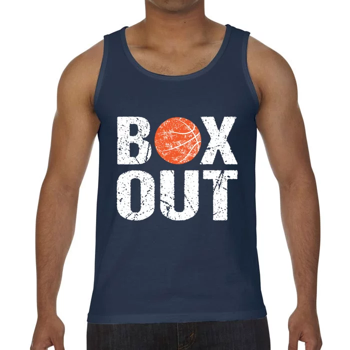 Basketball Coach Funny Coaching Saying Box Out Meaningful Gift Comfort Colors® Tank Top