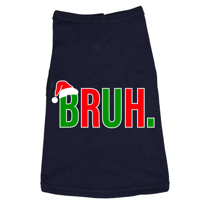 Bruh. Colorful Funny Christmas Doggie Tank