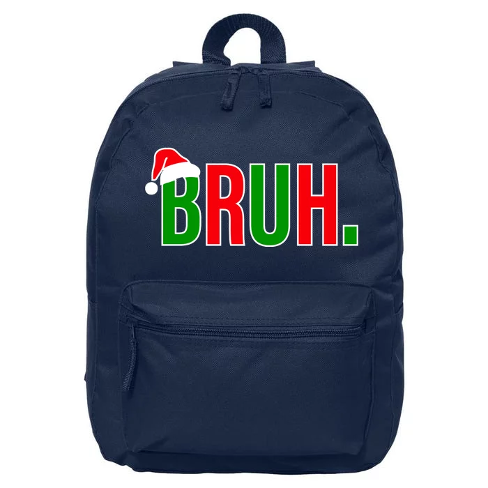 Bruh. Colorful Funny Christmas 16 in Basic Backpack