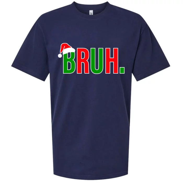 Bruh. Colorful Funny Christmas Sueded Cloud Jersey T-Shirt