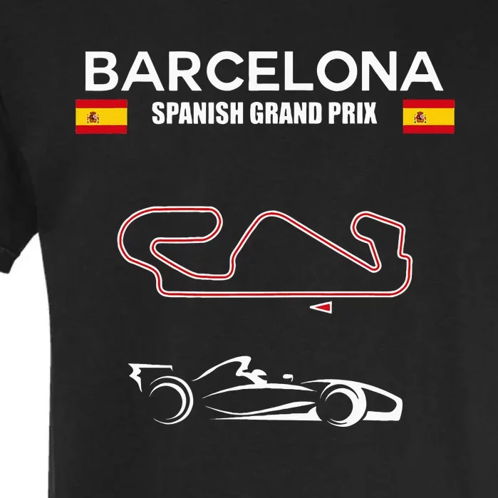 Barcelona Circuit Formula Racing Car Spanish Grand Prix Garment-Dyed Heavyweight T-Shirt