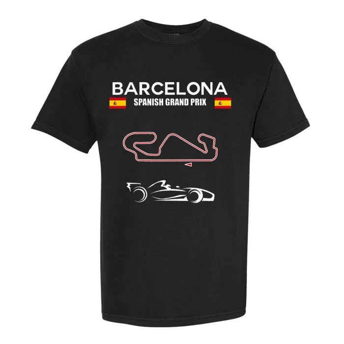 Barcelona Circuit Formula Racing Car Spanish Grand Prix Garment-Dyed Heavyweight T-Shirt