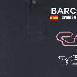 Barcelona Circuit Formula Racing Car Spanish Grand Prix Softstyle Adult Sport Polo