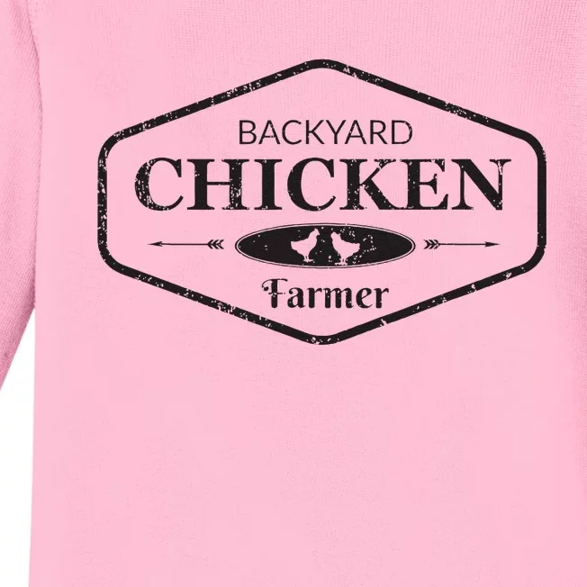 Backyard Chicken Farmer Chicken Lover Cute Baby Long Sleeve Bodysuit