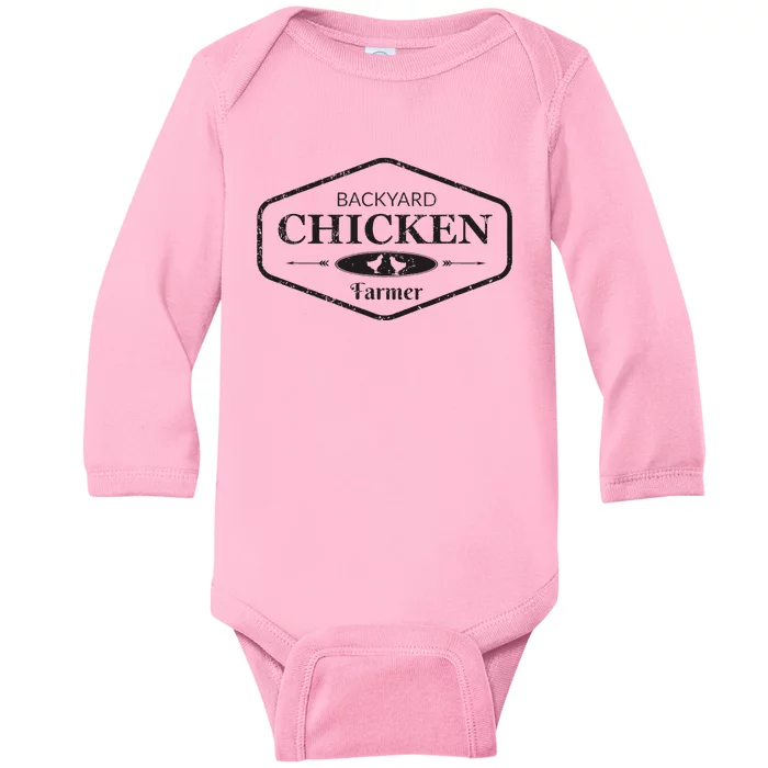 Backyard Chicken Farmer Chicken Lover Cute Baby Long Sleeve Bodysuit