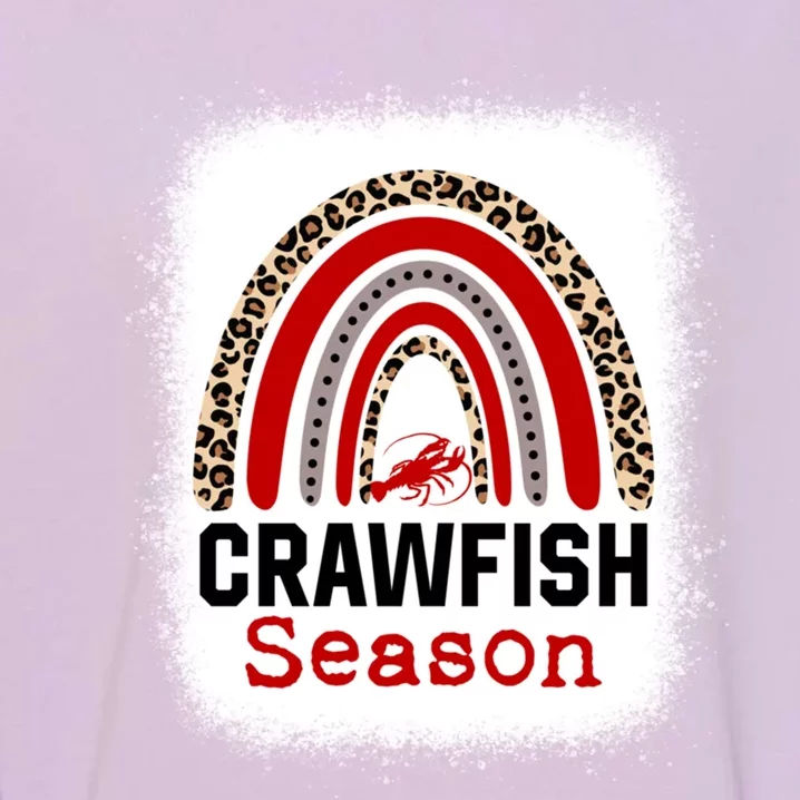 Bleached Craw Fish Season Leopard Crawfish Boil Lobster Great Gift Garment-Dyed Sweatshirt