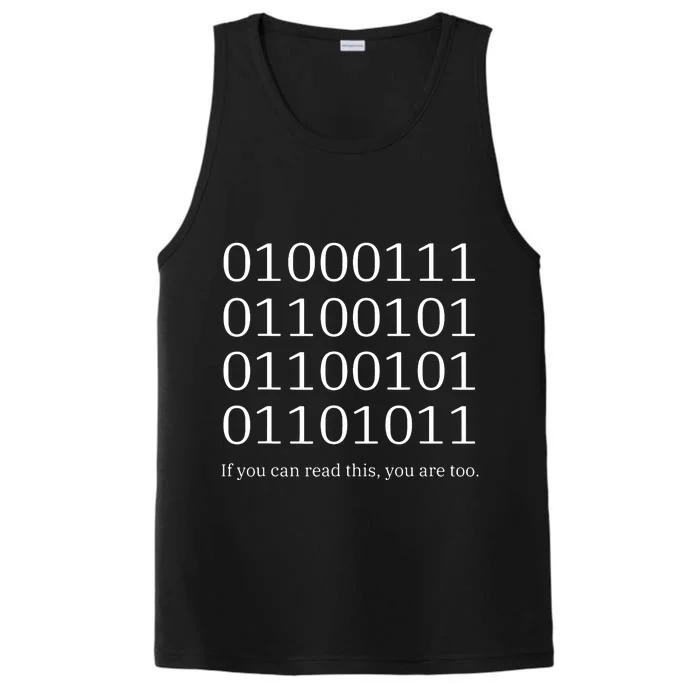 Binary Code Funny Computer Science Programmer Coding Performance Tank