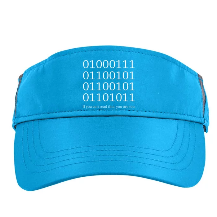 Binary Code Funny Computer Science Programmer Coding Adult Drive Performance Visor