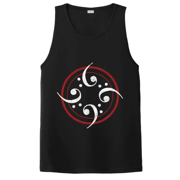 Bass Clef Funny Bass Player Gift Bass Guitar Performance Tank