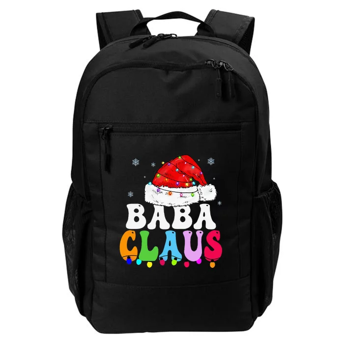 Baba Claus Funny Xmas Family Matching Grandma Christmas Daily Commute Backpack