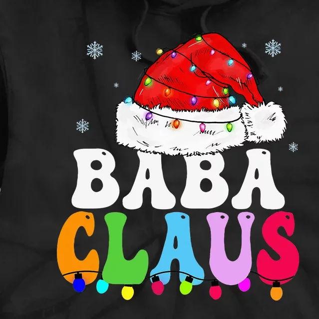 Baba Claus Funny Xmas Family Matching Grandma Christmas Tie Dye Hoodie