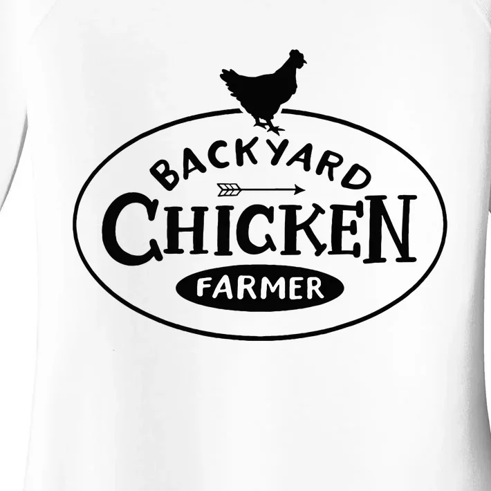 Backyard Chicken Farmer Chicken Lover Cute Women's Perfect Tri Tunic Long Sleeve Shirt