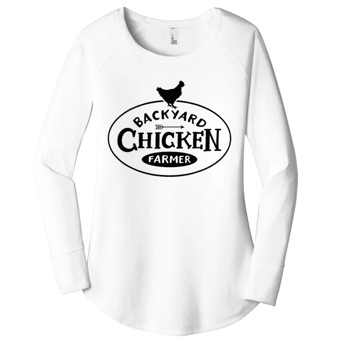 Backyard Chicken Farmer Chicken Lover Cute Women's Perfect Tri Tunic Long Sleeve Shirt