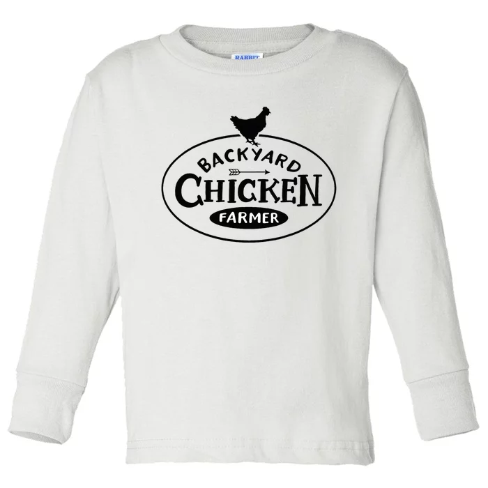 Backyard Chicken Farmer Chicken Lover Cute Toddler Long Sleeve Shirt