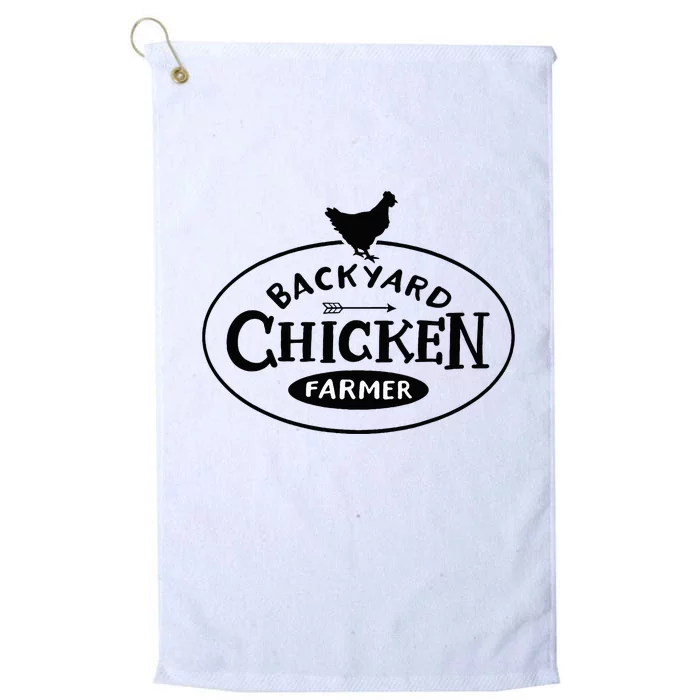 Backyard Chicken Farmer Chicken Lover Cute Platinum Collection Golf Towel