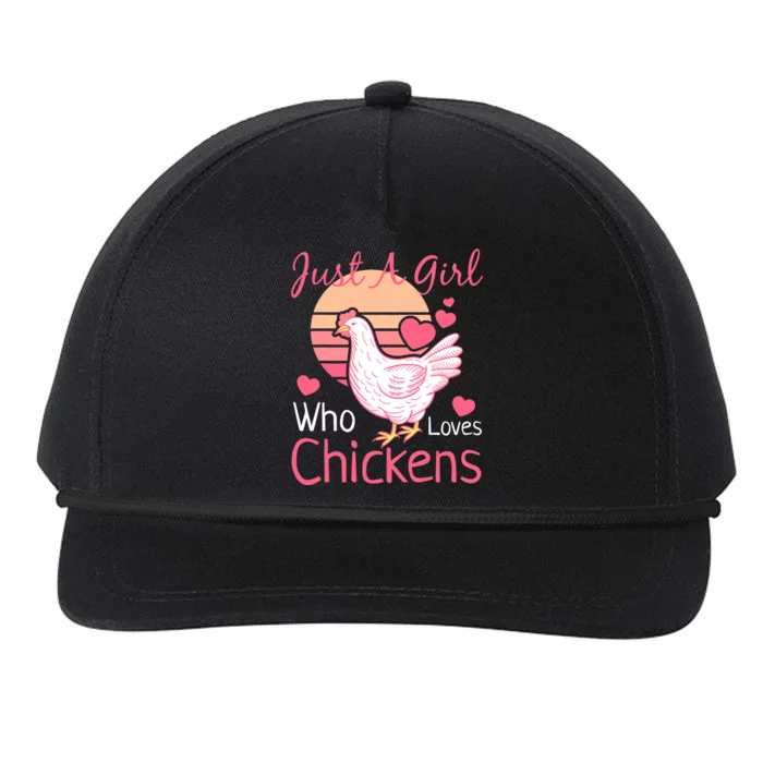 Best Chicken For Girls Rooster Poultry Chicken Farmer Snapback Five-Panel Rope Hat