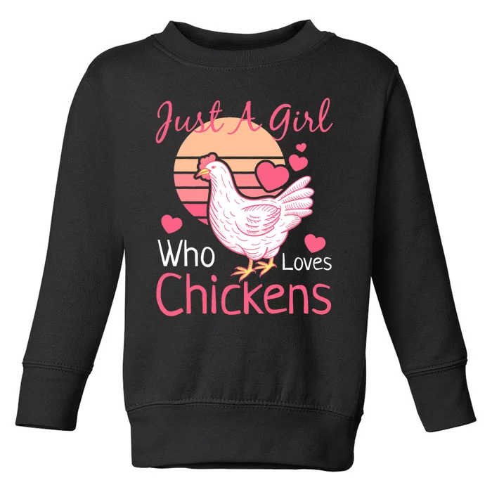 Best Chicken For Girls Rooster Poultry Chicken Farmer Toddler Sweatshirt