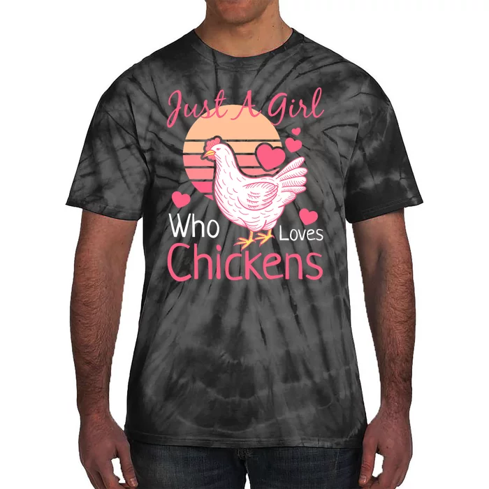 Best Chicken For Girls Rooster Poultry Chicken Farmer Tie-Dye T-Shirt