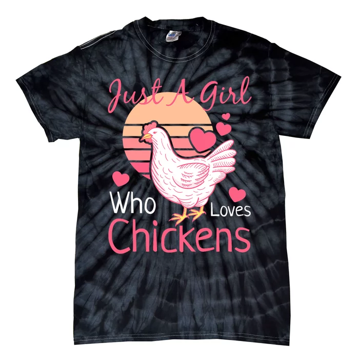 Best Chicken For Girls Rooster Poultry Chicken Farmer Tie-Dye T-Shirt