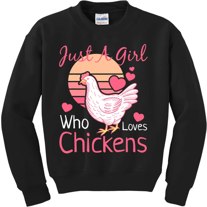 Best Chicken For Girls Rooster Poultry Chicken Farmer Kids Sweatshirt